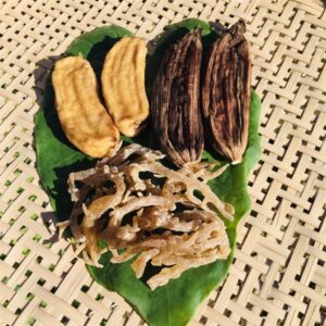 COMBO ĂN VẶT (chuối dẻo 500g, chuối hồng 500g, mứt rong sợi 400g)-1,4KG - gói